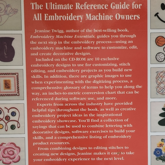 Jeanie Twigg CD More Embroidery Machine Essentials - Picture 9 of 12
